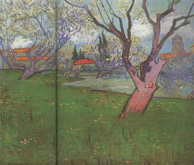 Vincent Van Gogh View of Arles with Trees in Blossom (nn04) Spain oil painting art